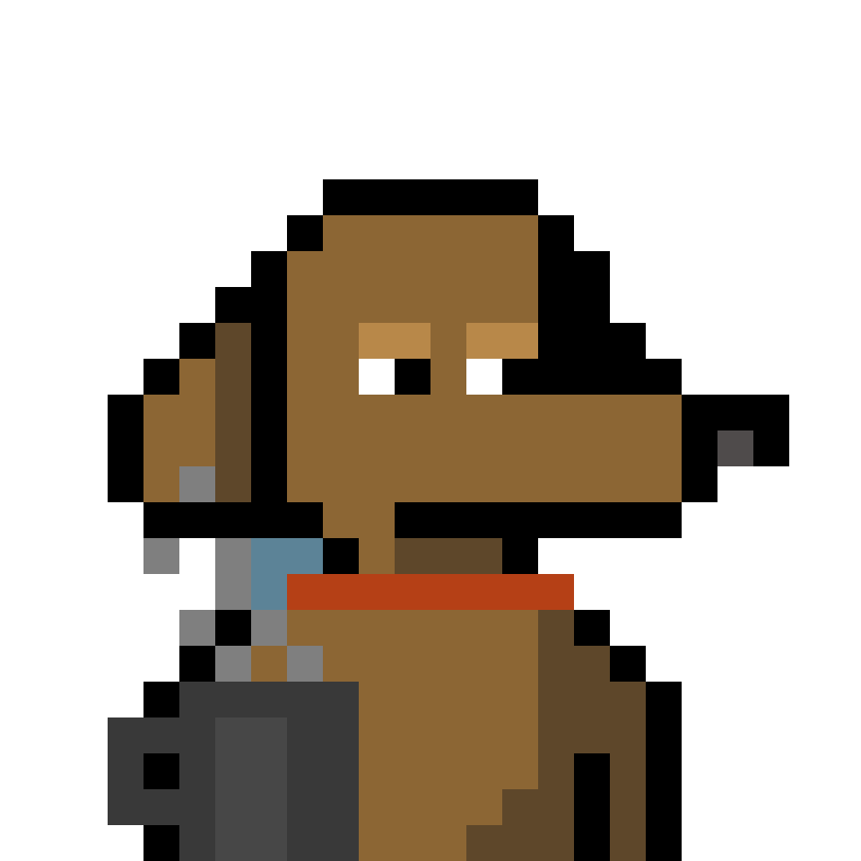 Dog, GMigos 1/1 pixel portrait