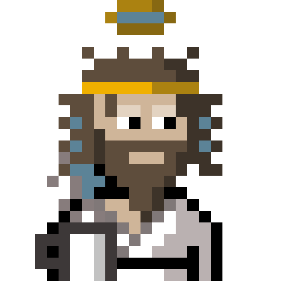 Jesus, GMigos 1/1 pixel portrait